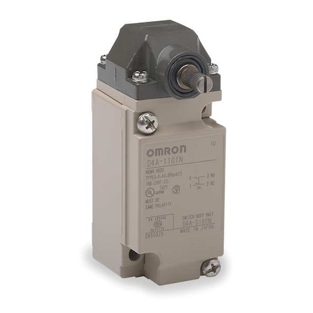 Heavy Duty Limit Switch, No Lever, Rotary, SPDT, 10A at 600V AC, Actuator Location: Side MPN:D4A1105N