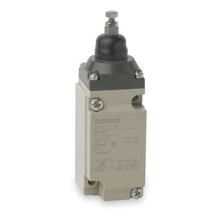 Heavy Duty Limit Switch, Plunger, SPDT, 10A at 600V AC, Actuator Location: Top MPN:D4A1111N