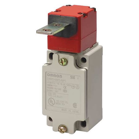 Safety Interlock Switch, Aluminum, 2NC MPN:D4BS-4AFS-NPT