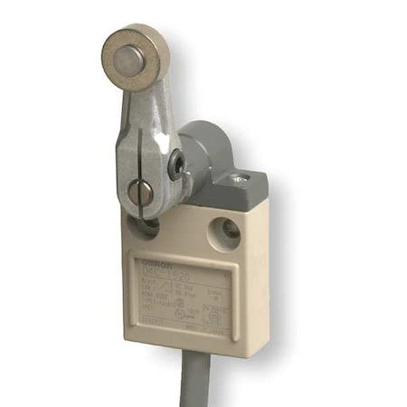 Limit Switch, Roller Lever, Rotary, SPDT, 5A at 240V AC, Actuator Location: Side MPN:D4C1620