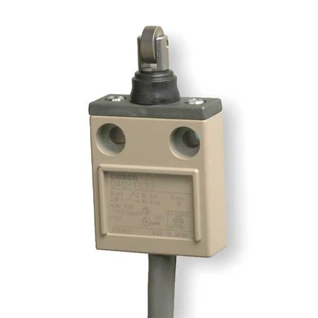 Limit Switch, Plunger, Roller, SPDT, 5A at 240V AC, Actuator Location: Top MPN:D4C1633