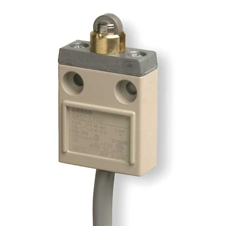 Limit Switch, Plunger, Roller, SPDT, 5A at 240V AC, Actuator Location: Top MPN:D4C1702