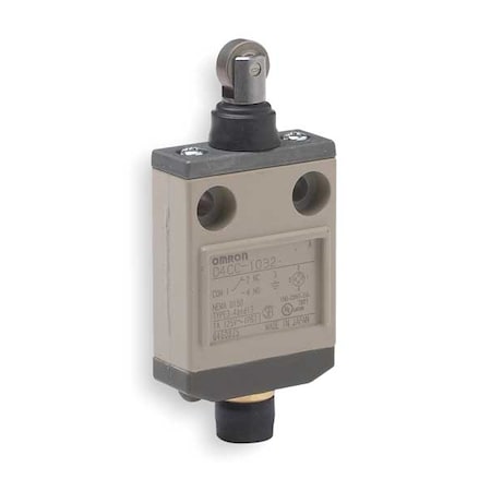 Limit Switch, Plunger, Roller, SPDT, 1A at 120V AC, Actuator Location: Top MPN:D4CC1032