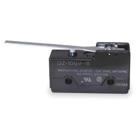 Snap Action Switch, Hinge, Lever Actuator, DPDT, 10 A at 240 V AC Contact Rating MPN:DZ-10GV-1B