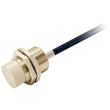 Cylindrical, Inductive Proximity Sensor, 30 mm Dia., Brass, 2 m, Bare Wire, 3 Wires, Unshielded MPN:E2E-X18MC130 2M
