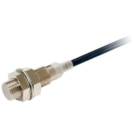 Cylindrical, Inductive Proximity Sensor, 12 mm Dia., Brass, M12, 3 Wires, Shielded MPN:E2E-X2B1D12-M1