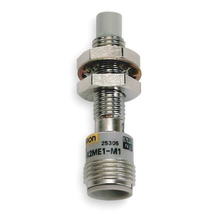 Cylindrical, Inductive Proximity Sensor, 12 mm Dia., Brass, M12, 2 Wires, Shielded MPN:E2E-X2Y1-M1