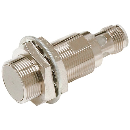 Cylindrical, Inductive Proximity Sensor, 18 mm Dia., Brass, M12, 3 Wires, Shielded MPN:E2E-X5C118-M1