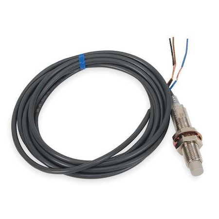 Cylindrical, Inductive Proximity Sensor, 18 mm Dia., Brass, 2 m, Bare Wire, 2 Wires, Unshielded MPN:E2E2-X10MY1-US