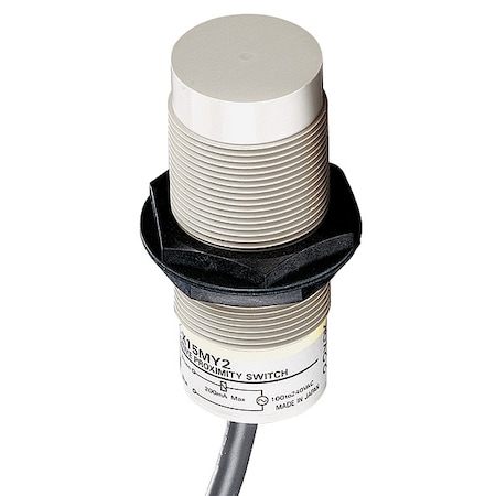 Capacitive, Cylindrical Proximity Sensor, 18 mm Dia., Plastic, 2 m, Bare Wire, 2 Wires, Unshielded MPN:E2K-X8MY1