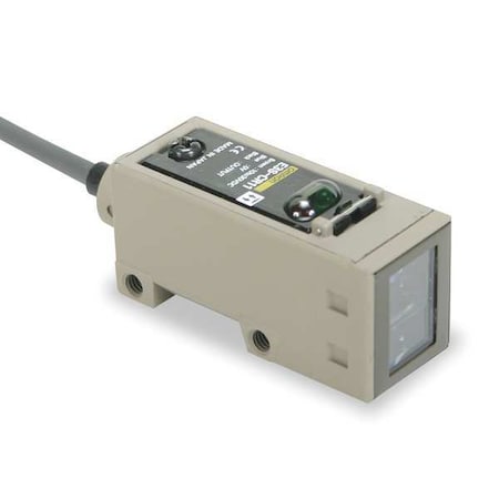 Retroreflective Photoelectric Sensor, Bare Wire, Straight, Rectangular, Selectable Light On/Dark On, NPN and PNP MPN:E3SCR11
