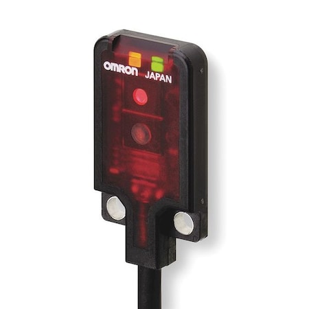 Diffuse Photoelectric Sensor, Bare Wire, Right Angle, Rectangular, Dark On, PNP MPN:E3T-FD14