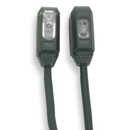 Through-Beam Photoelectric Sensor Set, Bare Wire, Right Angle, Rectangular, Dark On, NPN MPN:E3T-ST12