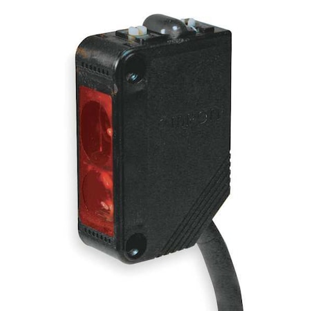 Diffuse Photoelectric Sensor, Bare Wire, Right Angle, Rectangular, Selectable Light On/Dark On, NPN MPN:E3Z-LS61