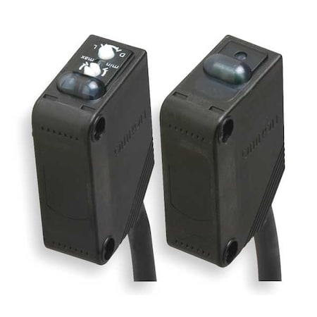 Through-Beam Photoelectric Sensor Set, Bare Wire, Right Angle, Rectangular, Selectable Light On/Dark On, NPN MPN:E3Z-T61K 2M