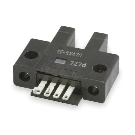 Through-Beam Photoelectric Sensor, Solder Terminal, Straight, U-Slot, Light On, NPN MPN:EE-SX470