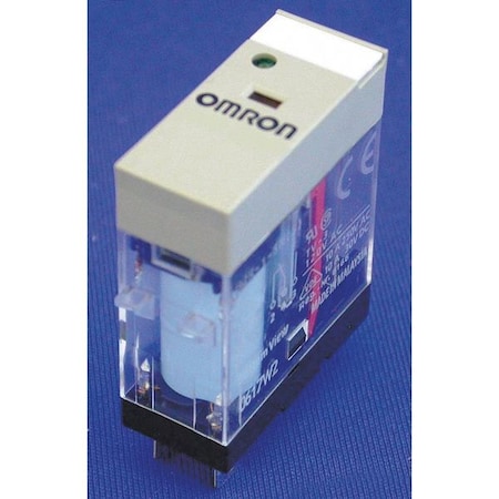 Plug-In, General Purpose Relay, Square, 10 A, 5 Pins, Quick Connect MPN:G2R-1-SN-DC24(S)