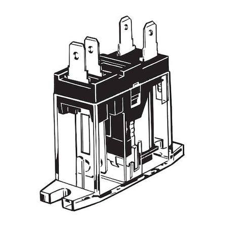 Custom Relay, 106 mA, 4 Pins, Quick Connect MPN:G2R-1A-T DC5