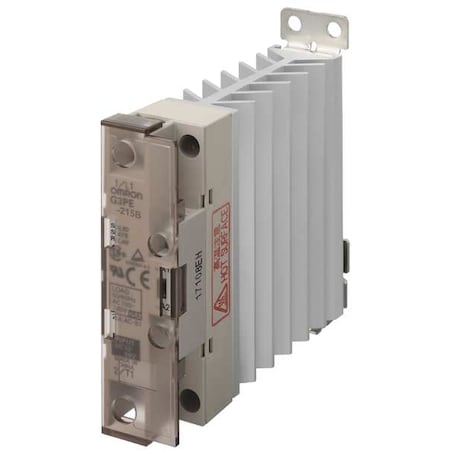 Solid State Relay, 1 Phase, Screw Clamp, DIN Rail & Screw, Phototriac MPN:G3PE-215B DC12-24