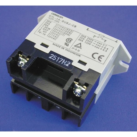 Top Flange, Enclosed Power Relay, Square, 30 A, 4 Pins, Screw MPN:G7L-1A-BUBJ-CB-DC12