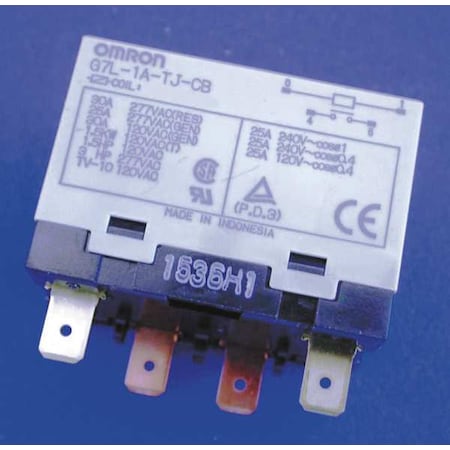 E-Bracket, Enclosed Power Relay, Square, 30 A, 4 Pins, Quick Connect MPN:G7L-1A-TJ-CB-AC200/240