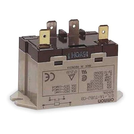 Top Flange, Enclosed Power Relay, Square, 30 A, 4 Pins, Quick Connect MPN:G7L-1A-TUBJ-CB-DC24
