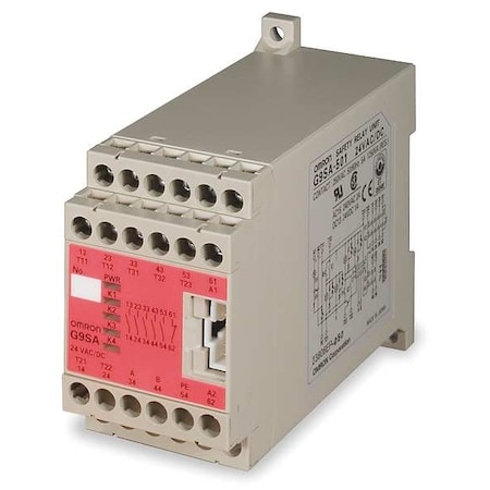 Safety Relay Ext, In 24VAC/DC, 5A @ 250VAC MPN:G9SAEX301