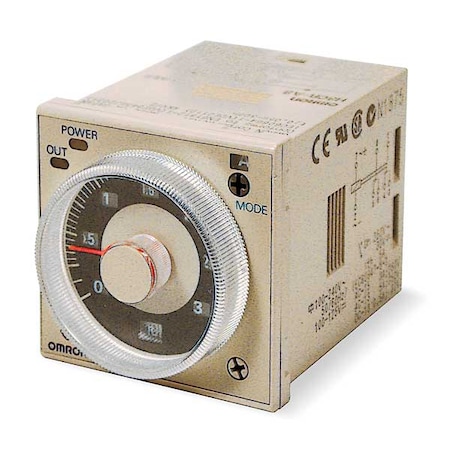Multifunction Time Delay Relay, Square, 8 Functions 240V DC, DPDT MPN:H3CR-A8AC100-240/DC100-125