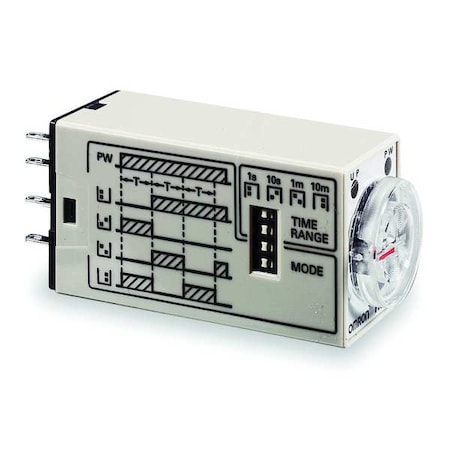 Multifunction Time Delay Relay, Square, Flicker Off Start, Flicker On Start, Interval, On Delay MPN:H3YN-2 AC100-120