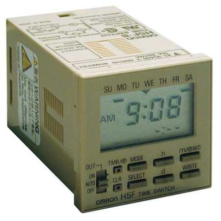Electronic Timer, Light Gray, Plastic MPN:H5F-B