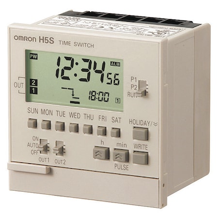 Electronic Timer, Light Gray, Plastic MPN:H5S-WB2