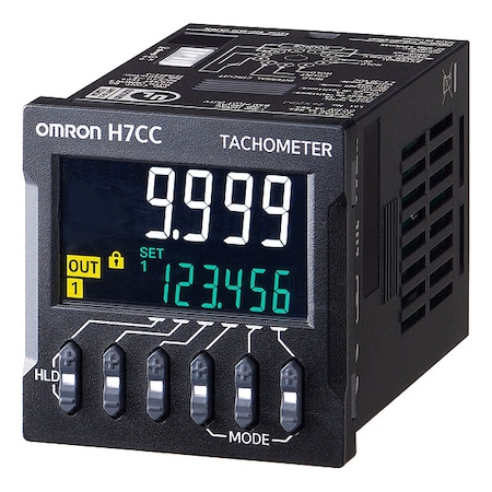 Digital Counter/Tachometer, PlugIn CN, LCD MPN:H7CC-A11