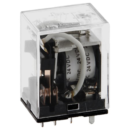 Plug-In, General Purpose Relay, Square, 36.9 mA, 8 Pins, Plug-in MPN:LY2-D-DC24