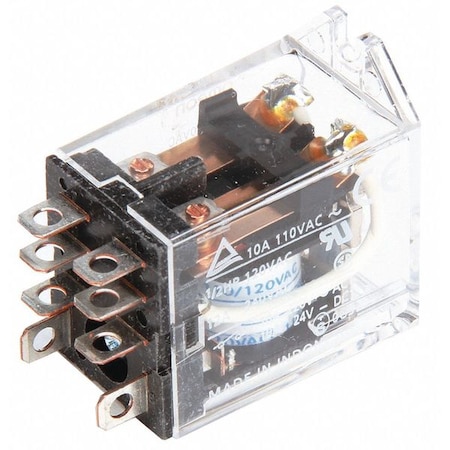 Flange Relay, 120VAC, 8 Pins, 10A @ 120V AC MPN:LY2F-AC110/120