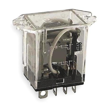 Flange Relay, 24VDC, 8 Pins, 10A @ 120V AC MPN:LY2F-DC24