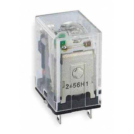 Plug-In, General Purpose Relay, Square, 10 A, 8 Pins, Quick Connect MPN:LY2N-DC24