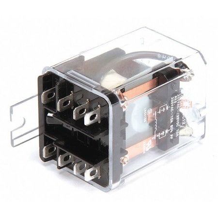 Flange Relay, 12VDC, 8 Pins, 10A @ 240V AC MPN:MJN2CF-DC12
