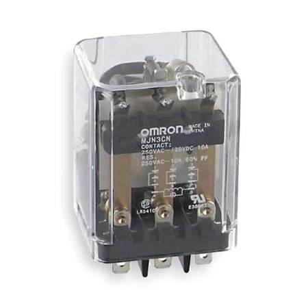 Plug-In, General Purpose Relay, Square, 10 A, 11 Pins, Quick Connect MPN:MJN3C-N-AC24