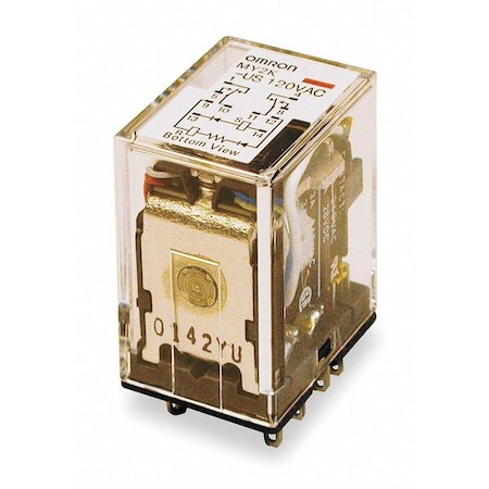 Latching Relay, 12V DC, 3 A, 10 Pins MPN:MY2K-US-DC12