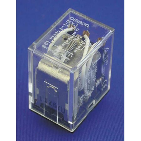Plug-In, General Purpose Relay, Square, 5 A, 11 Pins, Quick Connect MPN:MY3-AC24