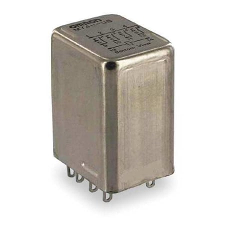 Plug-In, General Purpose Relay, Square, 3 A, 14 Pins, Quick Connect MPN:MY4H-US-DC24