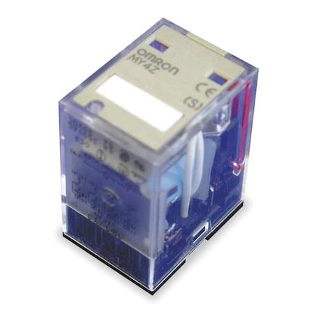 Plug-In, General Purpose Relay, Square, 5 A, 14 Pins, Quick Connect MPN:MY4Z-AC220/240(S)