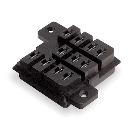 Relay Socket, Standard, Square, 11 Pin, PCB MPN:PTFPCB