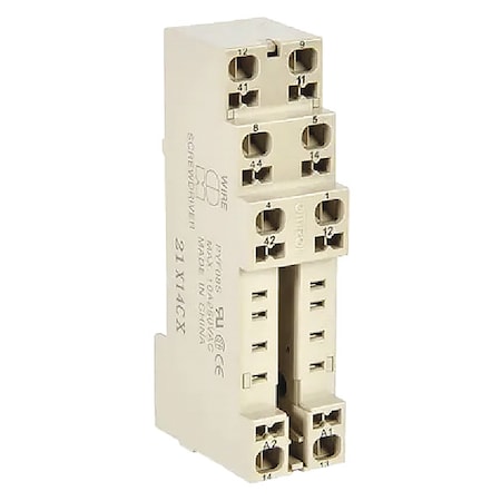 Relay Scket, Finger Safe, Square, 8 Pin, 10A MPN:PYF08S