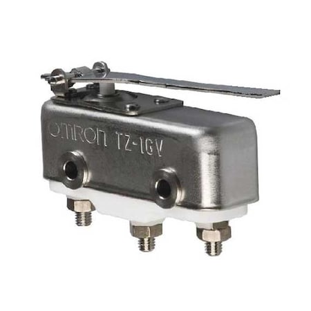 Snap Action Switch, Hinge, Lever Actuator, SPDT, 1 A at 240 V AC Contact Rating MPN:TZ-1GV