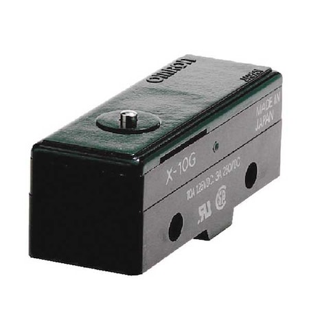 Industrial Snap Action Switch, Pin, Plunger Actuator, SPDT MPN:X-10G-B