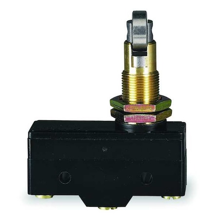 Snap Action Switch, Roller, Panel Mount, Plunger Actuator, SPDT, 15 A at 480 V AC Contact Rating MPN:Z-15GQ21-B7-K