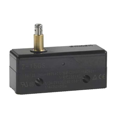 Snap Action Switch, Plunger Actuator, SPDT, 15 A at 480 V AC Contact Rating MPN:Z-15GS