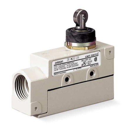 Limit Switch, Plunger, Roller, SPDT, 15A at 480V AC, Actuator Location: Top MPN:ZE-N22-2S