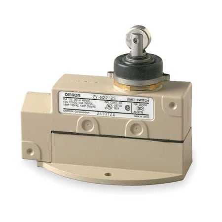 Limit Switch, Plunger, Roller, SPDT, 10A at 480V AC, Actuator Location: Top MPN:ZVN222S